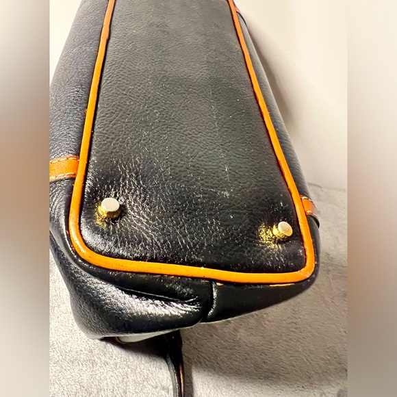 Bally Handbag in Black and Tan, EUC - Picture 9 of 14